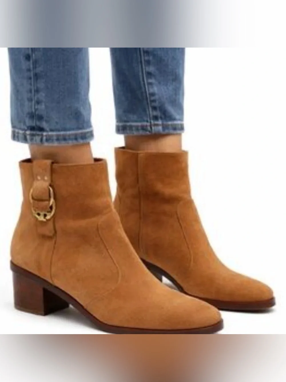 Tory Burch Marsden Bootie Tan Suede